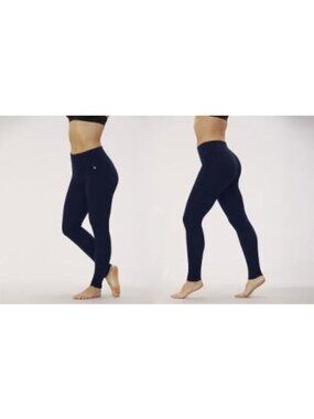 Bally Total Fitness Womens Dark Blue High Rise Leggings Size 3X
